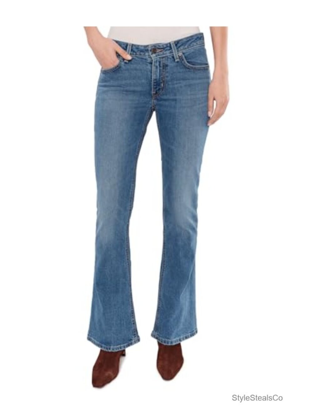 Levi's Low Slim Bootcut Jeans Vintage Stretch Recycled Water Low Rise